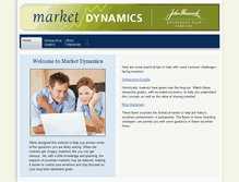 Tablet Screenshot of jhmarketdynamics.com